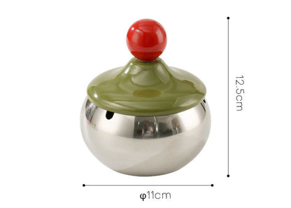 Retro Ball Stainless Steel Ashtray