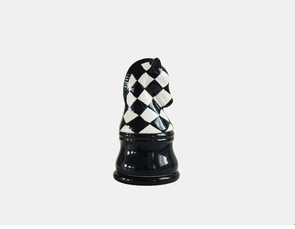 Ceramic Chess Piece Storage Jar