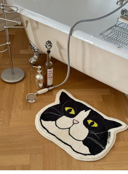 Cat Face Bath Mat