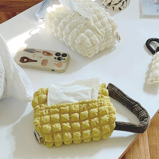 Puffy Fabric Hanging Tissue Box