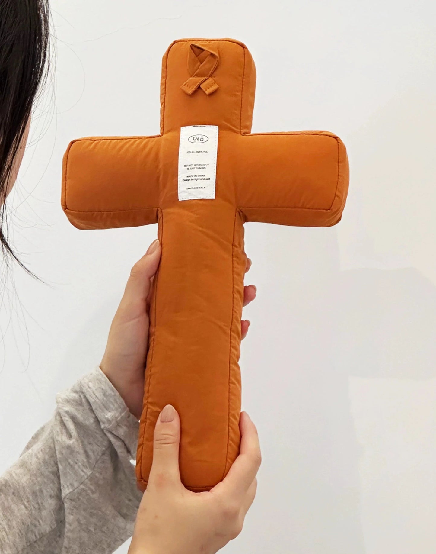 Soft Fabric Cross Cushion – Wall Decor & Hug Pillow