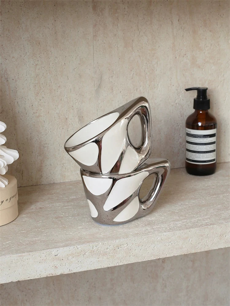 CMYD original design, high value, science and technology, texture mug, ceramic coffee mug, couple birthday gift