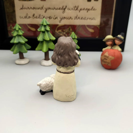 Character ornaments, American sheep ornaments, birthday gifts, thanksgiving gifts, handicrafts, new resin ornaments, tabletops