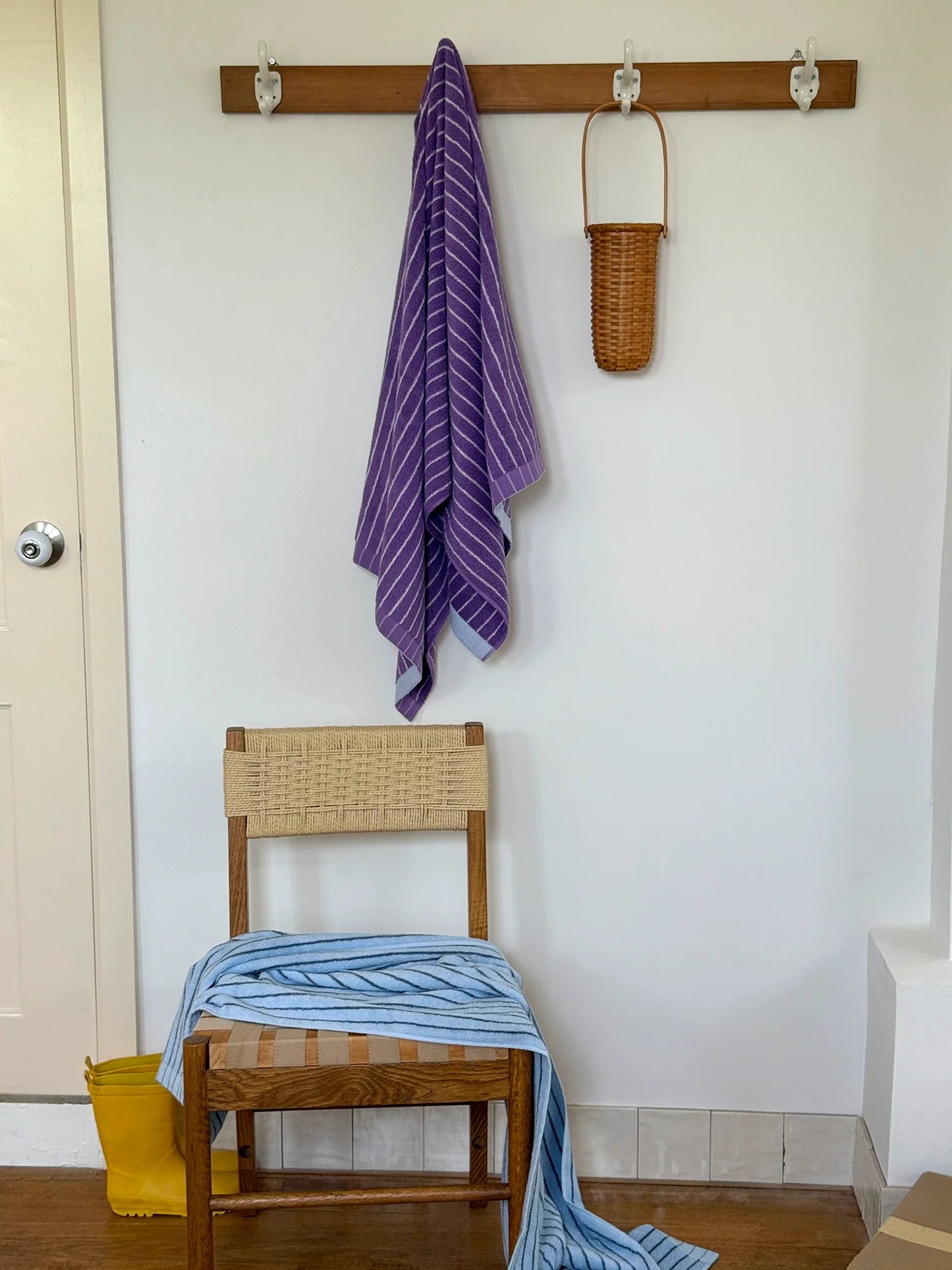 Striped Cotton Bath Towel