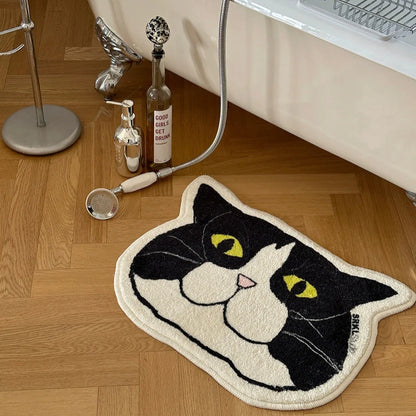 Cat Face Bath Mat