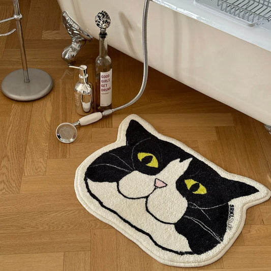 Cat Face Bath Mat