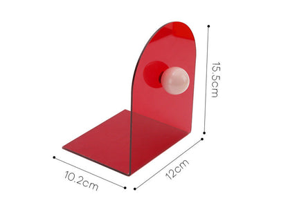 Color Dot Acrylic Bookends