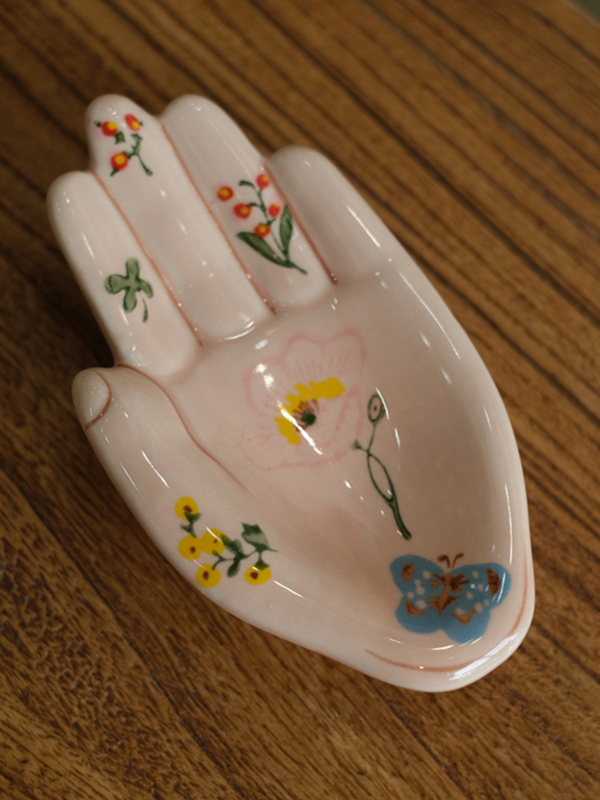He mountain set. Free Shipping, Export Hand-painted Ceramic Palm, Creative Tray, Mini Storage Jewelry Plate, Model House