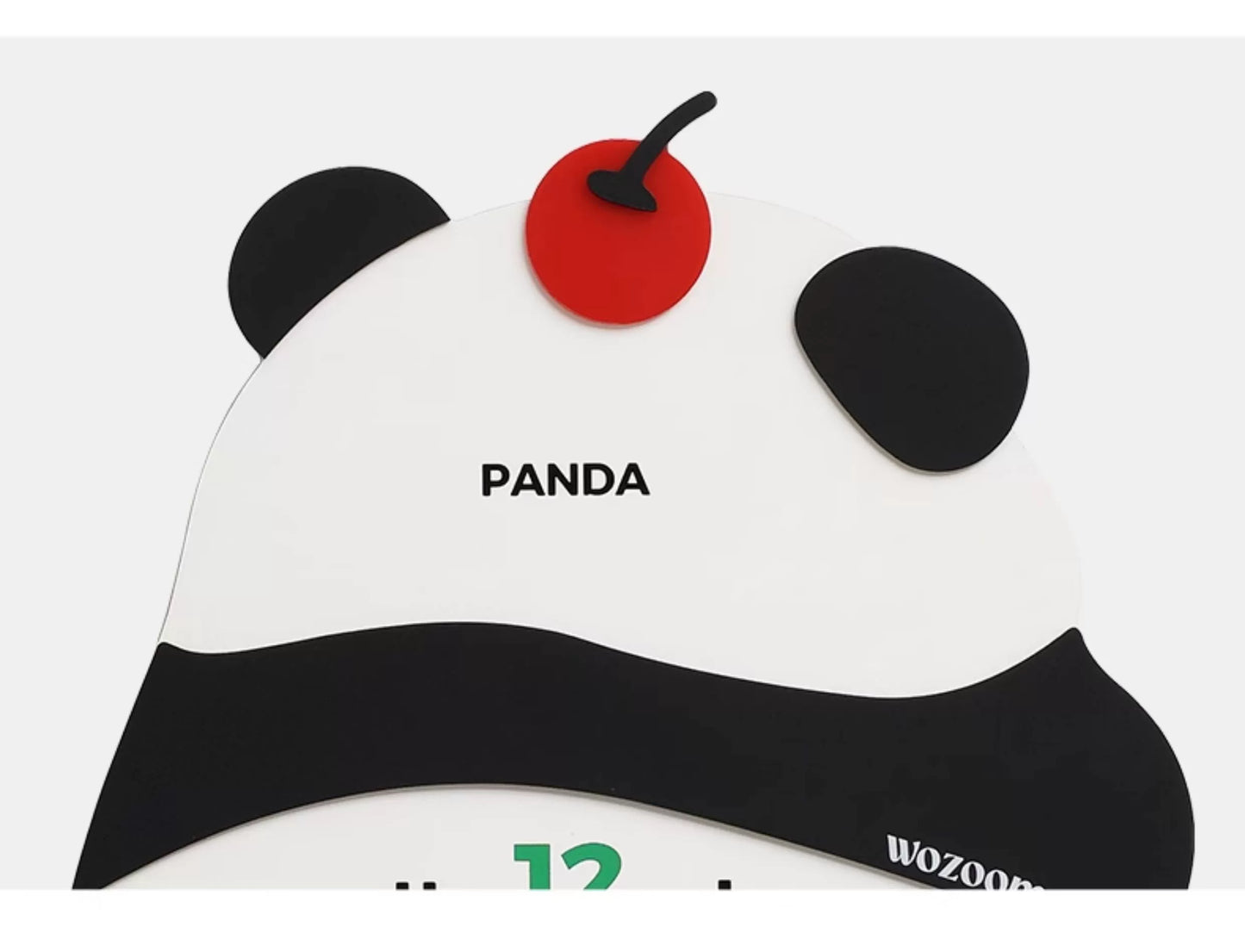 Panda Back Wall Clock