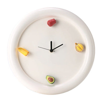 Fruit Accent Cream Wall Clock