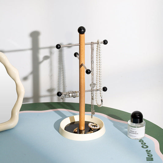 Retro Tree-Style Wooden Cup Holder