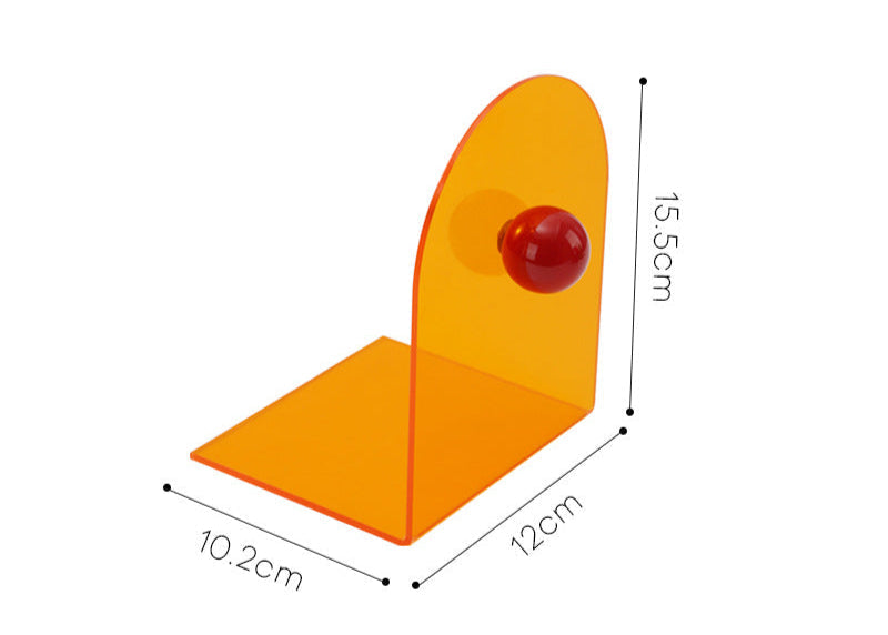 Color Dot Acrylic Bookends