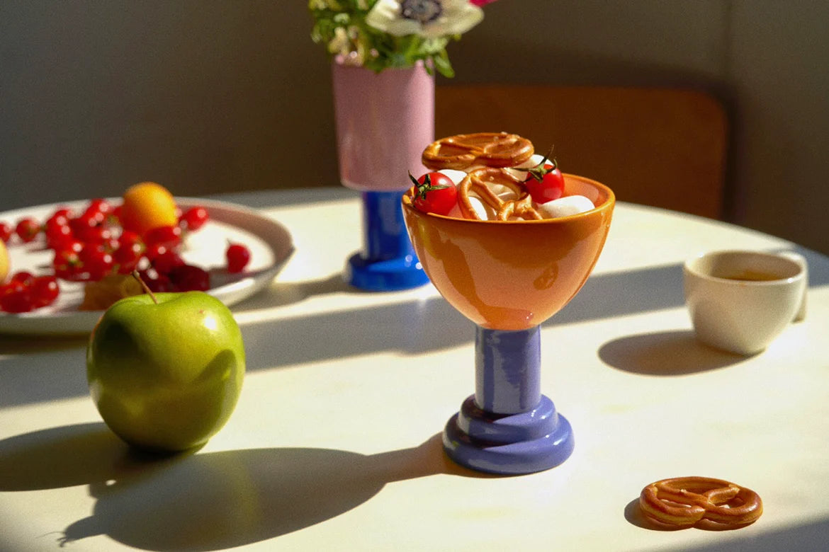 Nordic Handmade Ceramic Pedestal Cups