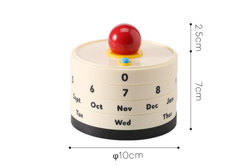 Retro Rotating Perpetual Calendar