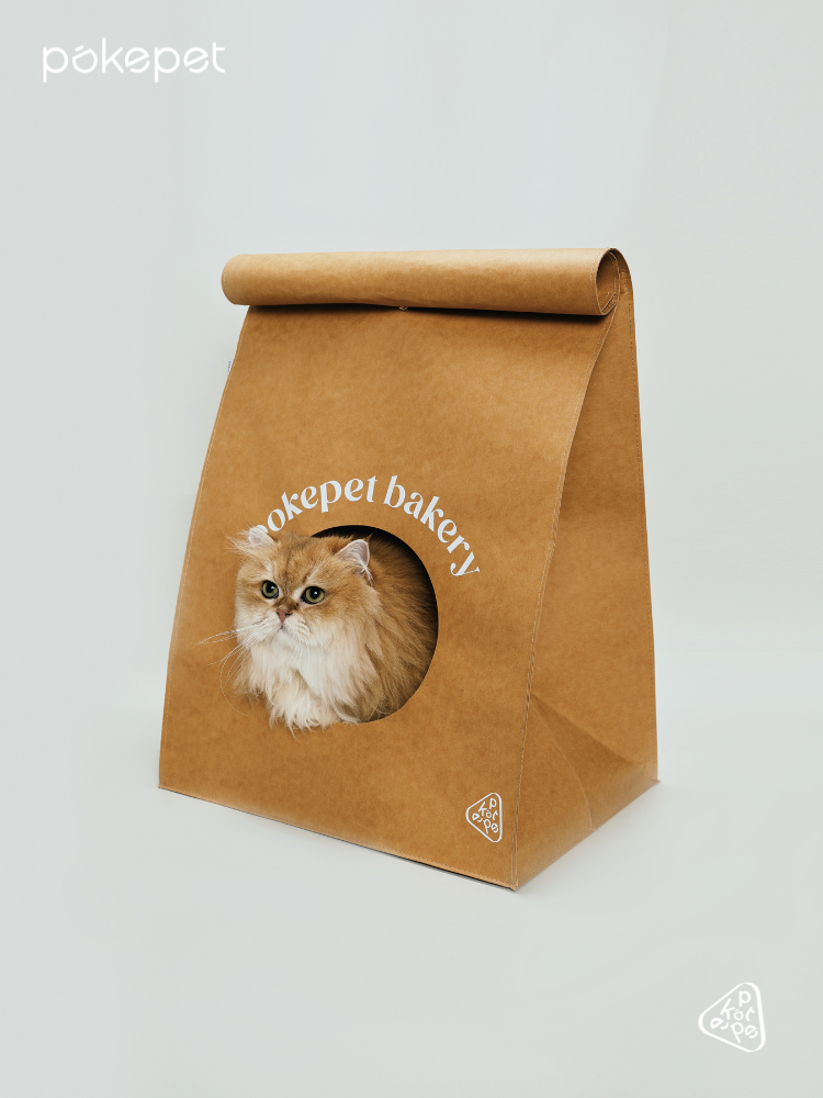 Pokepet imported from Germany washed kraft paper bag cat nest environmentally friendly, odorless, waterproof and scratch-resistant, cat shelter house