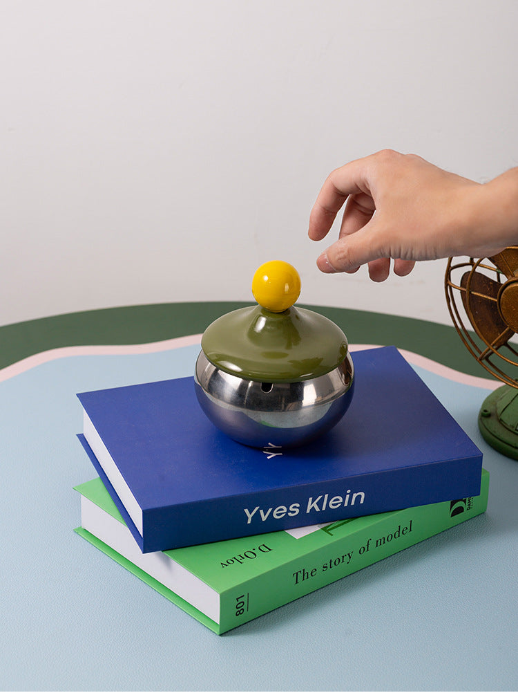 Retro Ball Stainless Steel Ashtray