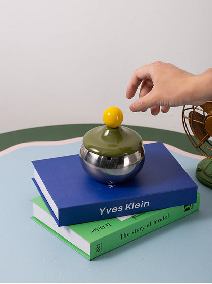Retro Ball Stainless Steel Ashtray