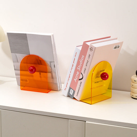 Color Dot Acrylic Bookends