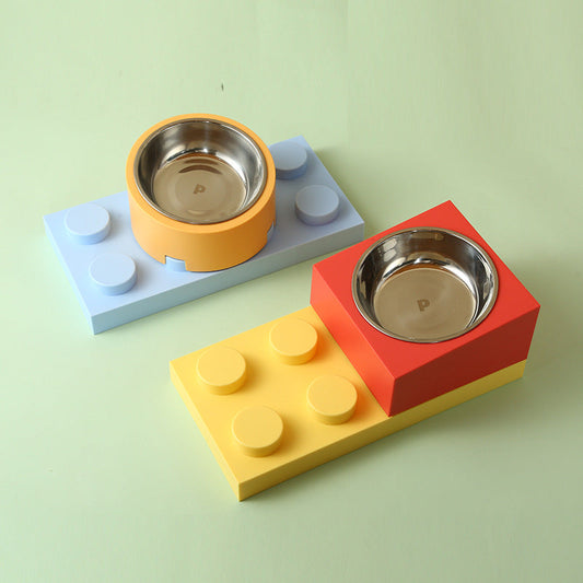 Modular Block Pet Bowl Set