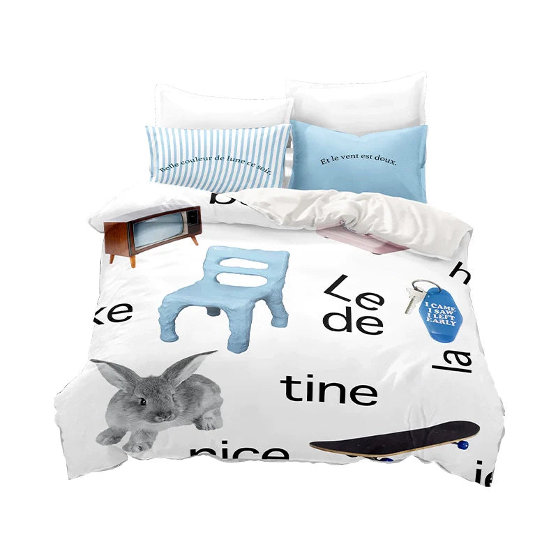 "New Home Diary" 4-Piece Bedding Set