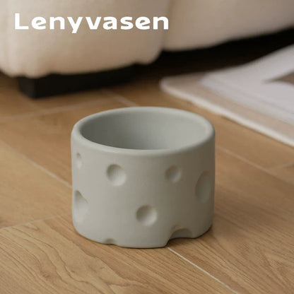 Cheese Ceramic Cat Bowl