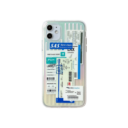 Boarding Pass Luggage iPhone Case