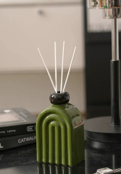 Matisse-Inspired Rainbow Ceramic Diffuser Bottle