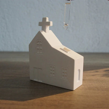 Church-Shaped Plaster Diffuser Gift Set