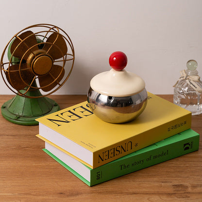Retro Ball Stainless Steel Ashtray
