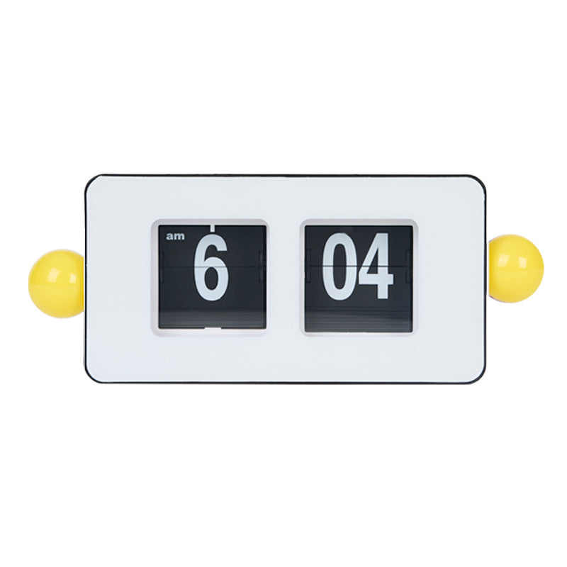 Retro Flip Clock with Ball Accents