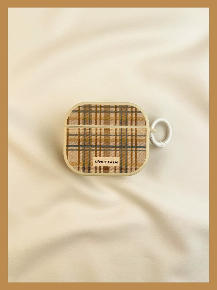 Plaid Pattern AirPods Case