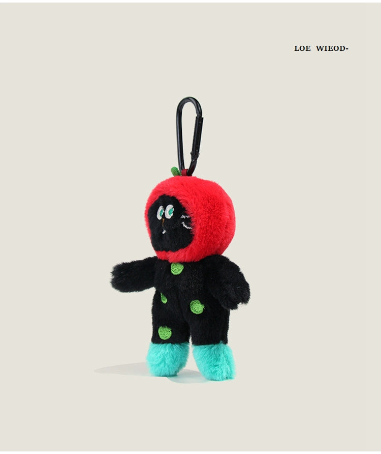 Red Hood Cat Plush Keychain