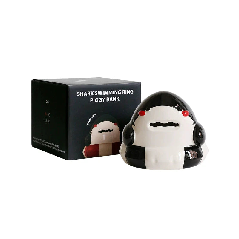 Ceramic Shark Piggy Bank