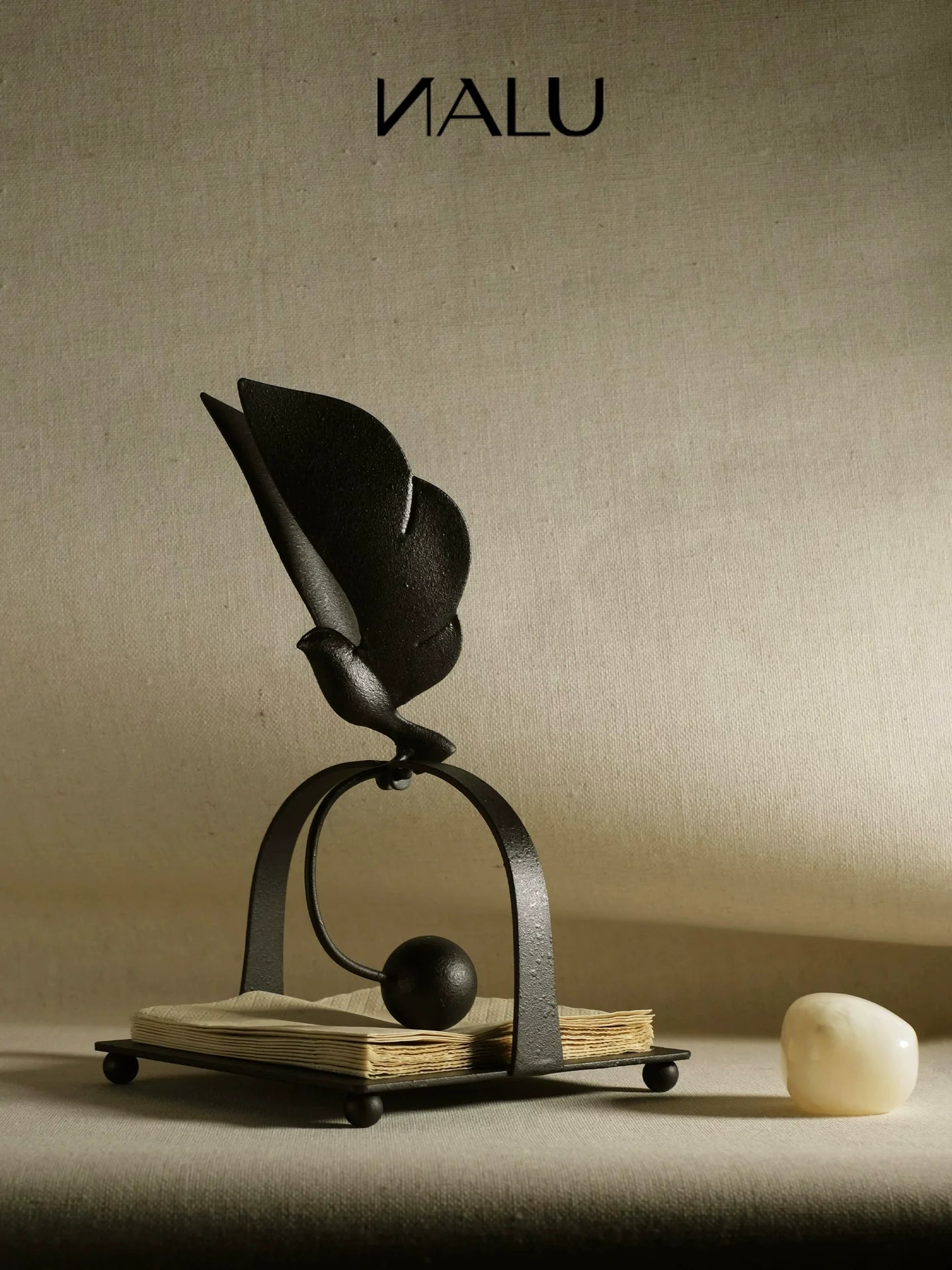 Stray Birds Metal Napkin Holder