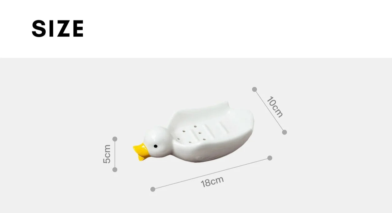 Homeside, saliva, duck soap tray, ins, korean cute duck soap tray, drain tray, soap dish, multi-purpose tray