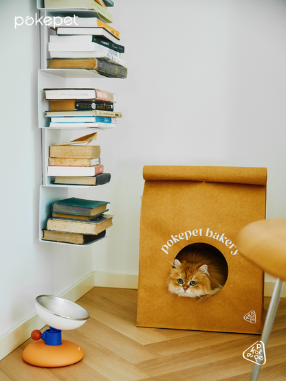 Pokepet imported from Germany washed kraft paper bag cat nest environmentally friendly, odorless, waterproof and scratch-resistant, cat shelter house