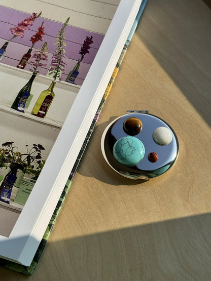 Natural Stone Compact Mirror