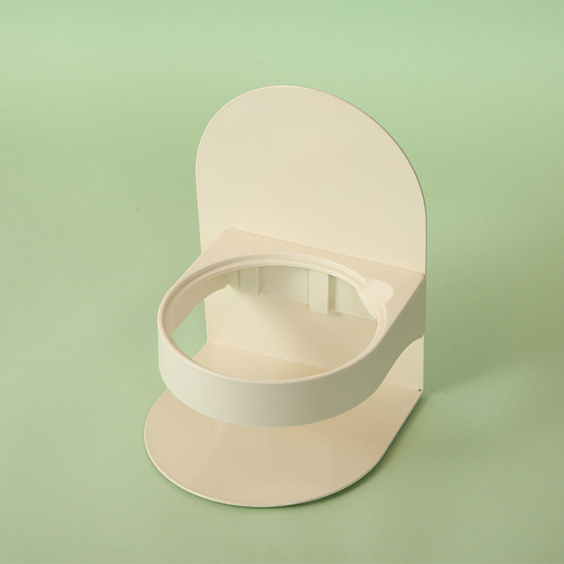 Ceramic high-foot oblique cat bowl adjustable magnetic pet bowl is not easy to overturn neck protection cats and dogs increase the height of the food bowl high neck