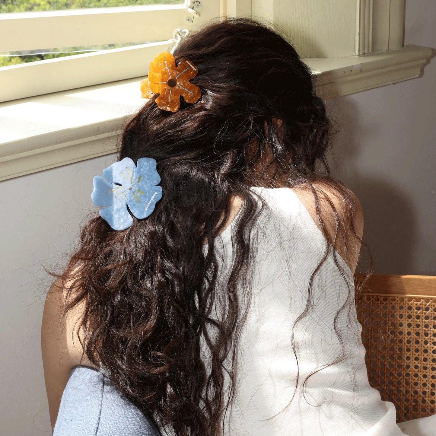 Original Floral Acetate Claw Clip