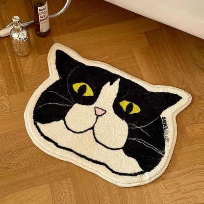Cat Face Bath Mat
