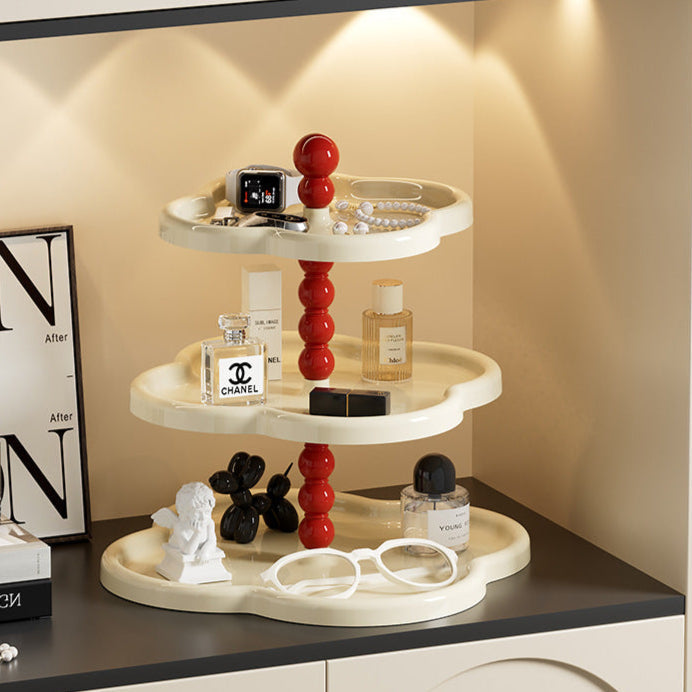 Retro Clover-Shaped Tiered Display Tray