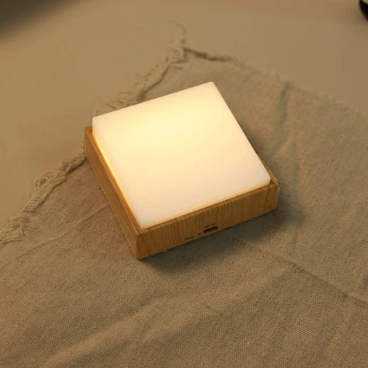 Magnetic Toggle Night Light – Rechargeable Minimalist LED Wall Lamp