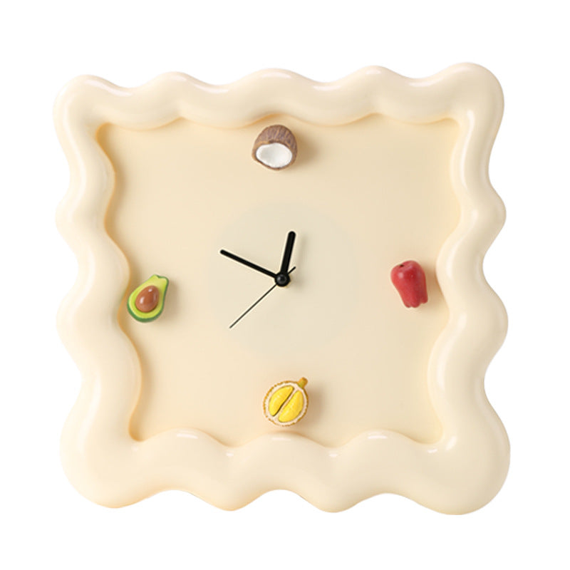 Fruit Accent Cream Wall Clock