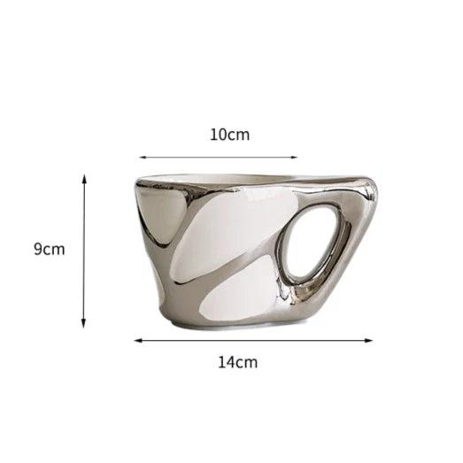 CMYD original design, high value, science and technology, texture mug, ceramic coffee mug, couple birthday gift