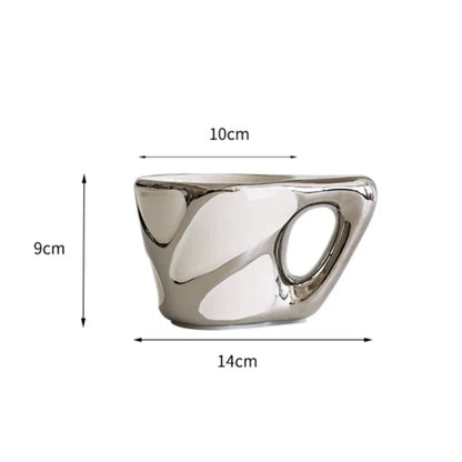 CMYD original design, high value, science and technology, texture mug, ceramic coffee mug, couple birthday gift