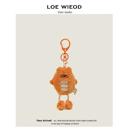 Bear Sandwich Plush Keychain