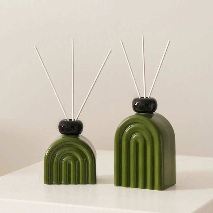 Matisse-Inspired Rainbow Ceramic Diffuser Bottle