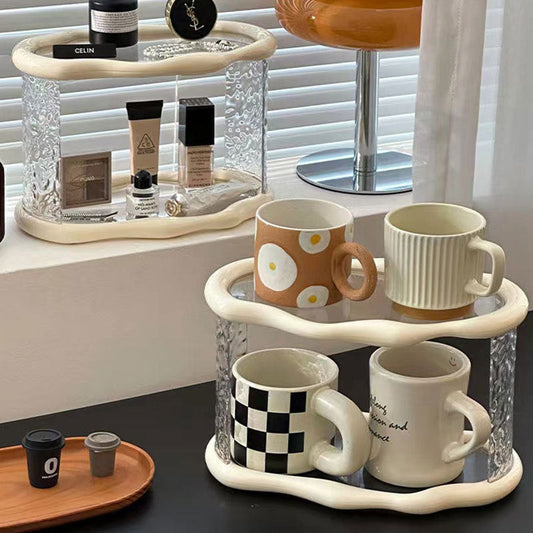 Double Layer Luxury Cosmetic Storage Rack