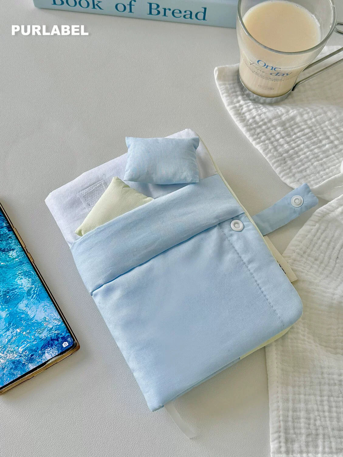 PURLABEL original design Korean ins pure cotton handbook book cover sketch cotton simple book clothes B6 notepad