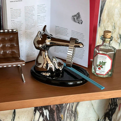 Magnetic Fox Butler Tray – Ceramic Key Holder Stand